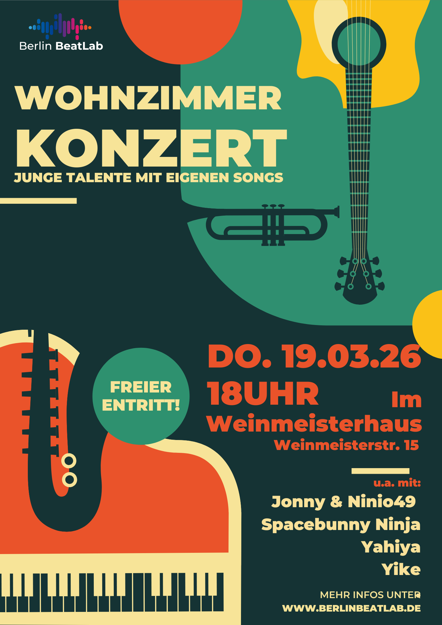 Poster Wohnzimmer Konzert